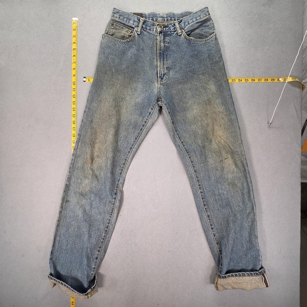 Edwin Jeans Mens‎ Selvedge 505X Light Dirty Wash Blue Straight Japan Fits 28x32